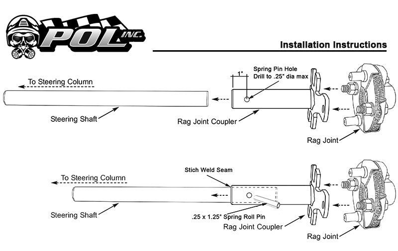 Rag Joint Steering Shaft Coupler