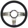 Billet Steering Wheel, Chromed 14