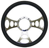 Billet Steering Wheel, Chromed 14
