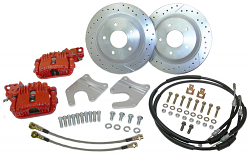 Rear Disc Brake Conversion, GM 10-12 Bolt Rearend, 12" Rotors