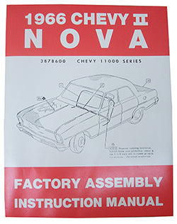 1966 CHEVY NOVA, CHEVY II FACTORY ASSEMBLY MANUAL