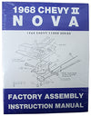 1968 CHEVY NOVA, CHEVY II FACTORY ASSEMBLY MANUAL