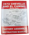1972 CHEVY CHEVELLE & EL CAMINO FACTORY ASSEMBLY MANUAL