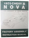 1970 CHEVY NOVA, CHEVY II FACTORY ASSEMBLY MANUAL