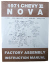 1971 CHEVY NOVA, CHEVY II FACTORY ASSEMBLY MANUAL