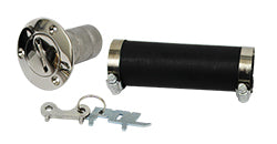 Gas Cap Fuel Filler Install Kit, Polished Stainless Steel