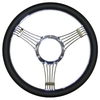 Billet Steering Wheel, Chromed 14