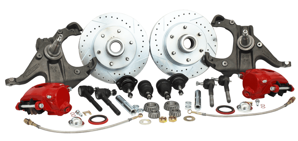 1963-70 Chevy, GMC C10 Truck Disc Brake Conversion, Stock or Drop Spindle, 5 or 6 Lug