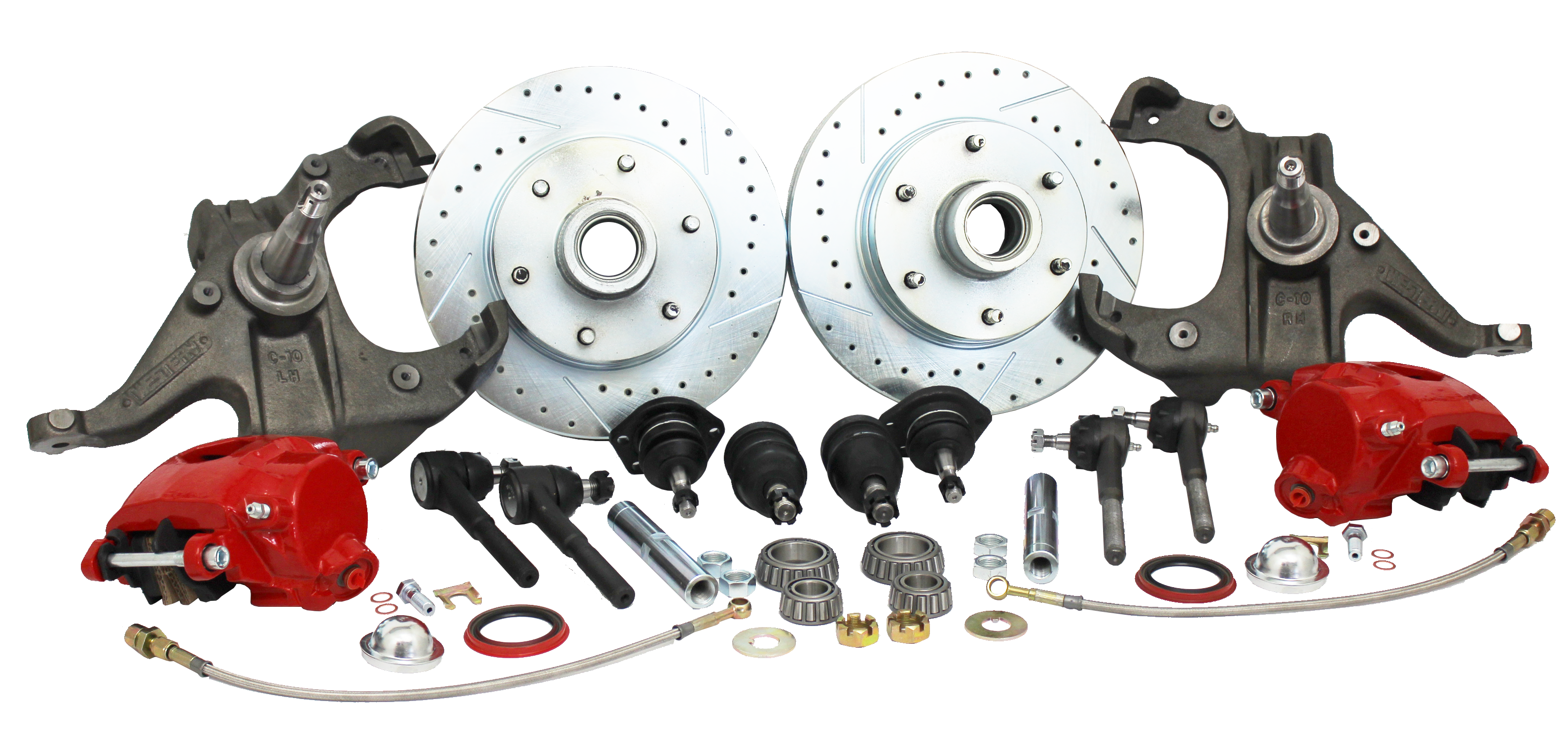 1963-70 Chevy, GMC C10 Truck Disc Brake Conversion, Stock or Drop Spindle, 5 or 6 Lug