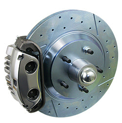 1955-57 Chevy Belair 13" Disc Brake Conversion, Dual Piston Calipers, Drop Spindles