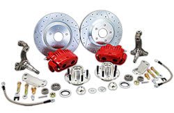 1968-74 GM A F X Body Disc Brake Conversion Kit, 13" Rotors, Fits Chevy Nova-Select Caliper Color - Performance Online
