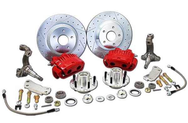 1962-67 GM X Body Disc Brake Conversion Kit, 13" Rotors, Fits Chevy Nova-Select Caliper Color