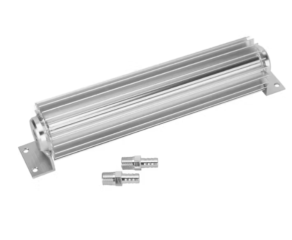 Transmission Cooler, Radial type, Aluminum, Anodized