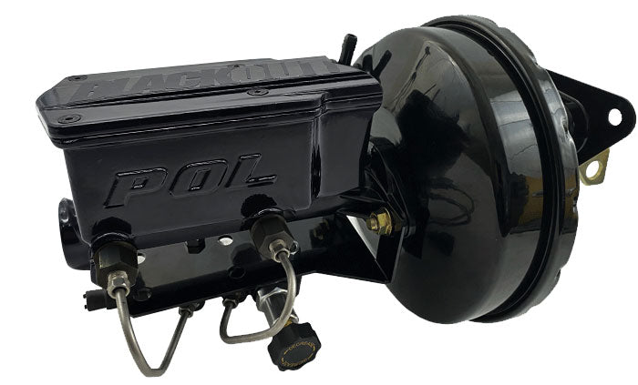 1967-70 Ford Mustang BlackOut Power Brake Booster with POL Master