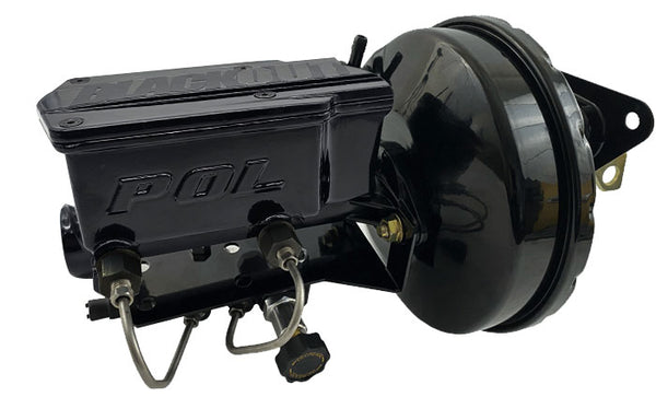 1973-77 Chevy Chevelle, Malibu Black Out Power Brake Booster with POL or Wilwood Master Cylinder