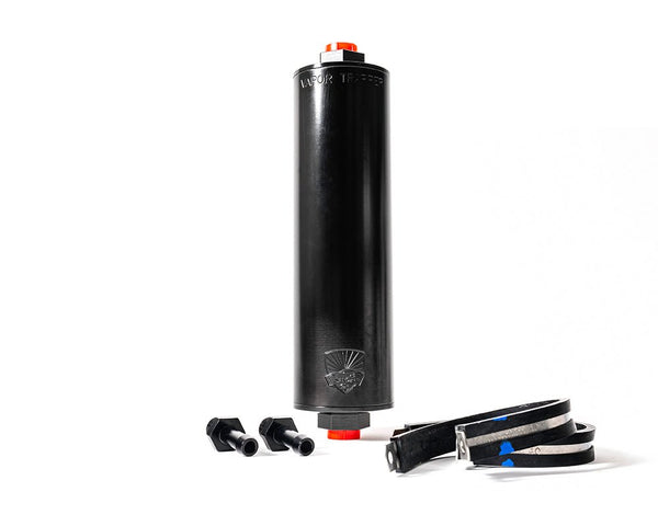 Vapor Trapper, 8 inch, Black 1/4" Kit
