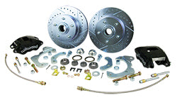 1955-64 Chevy Belair, Impala Front Disc Brake Conversion Kit with Wilwood Calipers