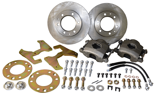 1955-59 Chevy, GMC Truck Power Disc Brake Conversion, 6 x 5.5" Bolt Pattern, Firewall Mount Booster, 4 Wheel Disc