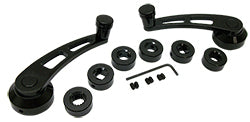 Window Handle Set, Black Anodized Billet Aluminum
