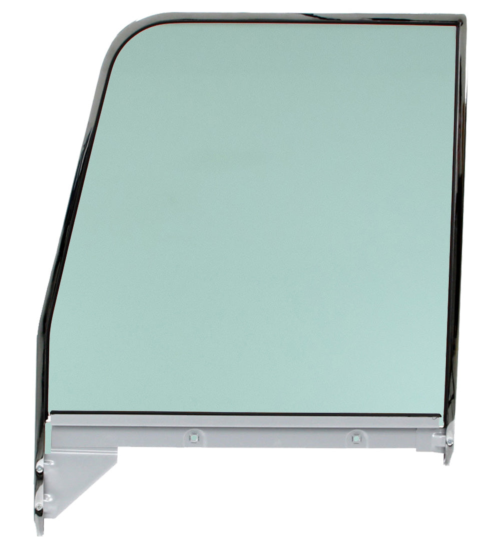 1955-59 Chevy & GMC Truck Replacement Side Door Glass with Chrome Frame