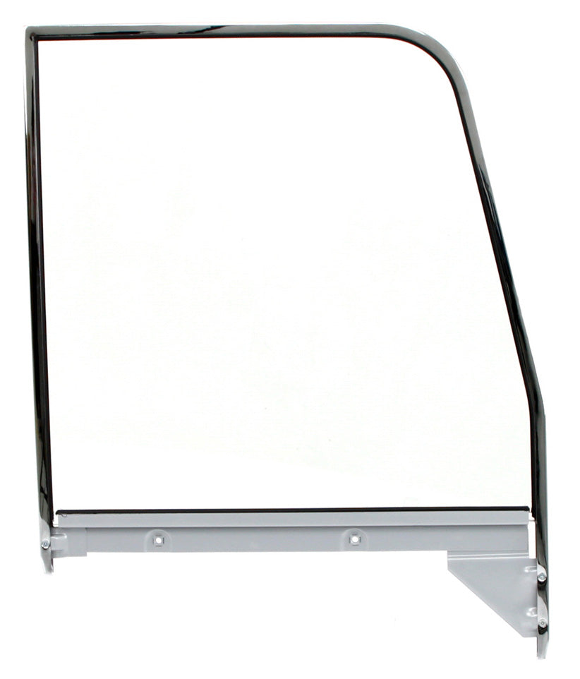 1955-59 Chevy & GMC Truck Replacement Side Door Glass with Chrome Frame