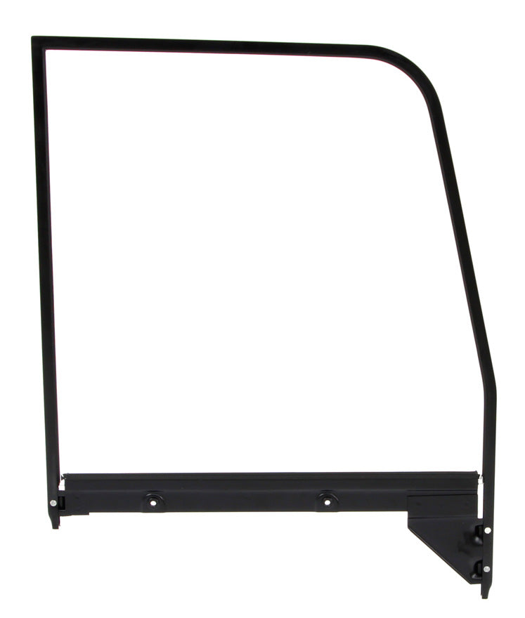 1955-59 Chevy & GMC Truck Replacement Side Door Glass with Black Frame, Chrome Glass
