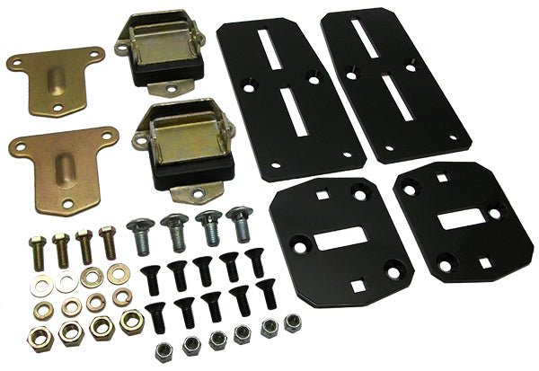 Chevy LS Engine Adapter Kit, Adjustable with Poly Urethane Mounts - Performance Online