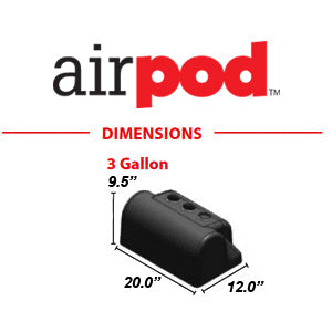 RideTech 30314001 - Airpod Cover, 3 Gallon