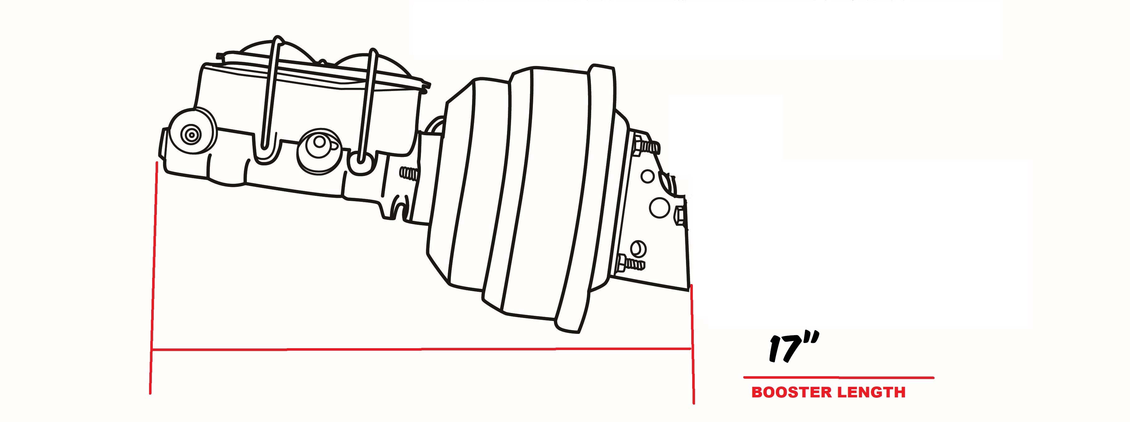 1962-74 Mopar, Dodge, Chrysler, Plymouth Car Power Brake Booster Kit