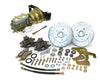 1948-52 Ford F-1 Truck Power Disc Brake Conversion Kit, Floor Mount Booster, 5.5