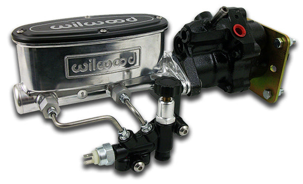 1955-57 Chevy Belair Hydropower Power Brake Booster, Bright Wilwood Master Cylinder
