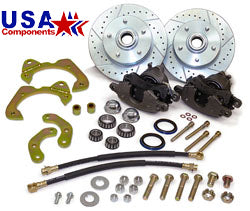 1963-64 Chevy Corvette Front Disc Brake Conversion Kit, Large GM Calipers