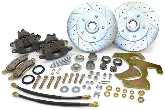 1955-59 Chevy, GMC Truck Power Disc Brake Conversion, 5 x 4.75" Bolt Pattern, Firewall Mount Booster