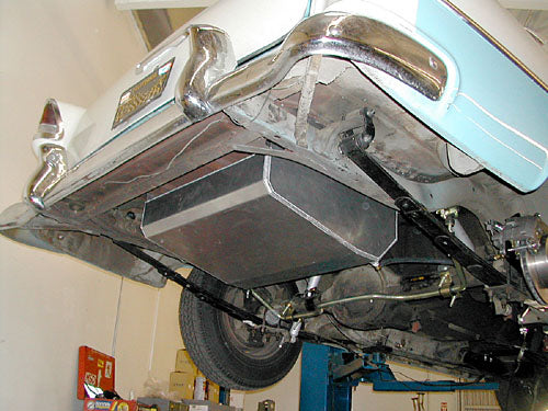 1955-57 Chevy Belair, Fuel Tank, Aluminum, 16 gallon Combo Kit, Fuel Injection Ready