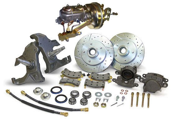1958-64 Chevy Impala Power Disc Brake Conversion Kit, 2" Drop Spindles - Performance Online