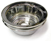 SMALL BLOCK CHEVY LWP CRANKSHAFT PULLEY, CHROME SINGLE GROOVE