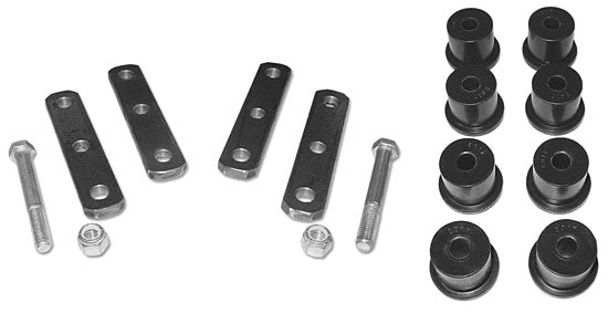Leaf Spring Shackle and Bushing Kit HD Poly Urethane, 68-79 Chevy Nova and 67-81 Chevy Camaro