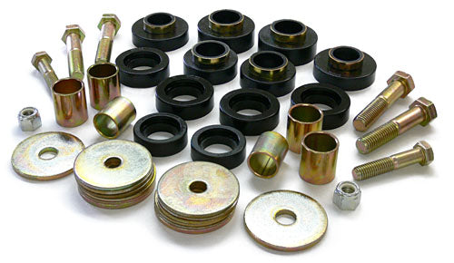 1968-74 Chevy Nova Subframe Body Mount Kit with Hardware, Poly Urethane