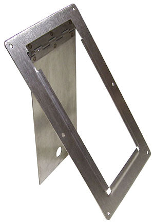 Fuel Tank and Master Cylinder Access Door, Stainless Steel, Brushed, Rectangular