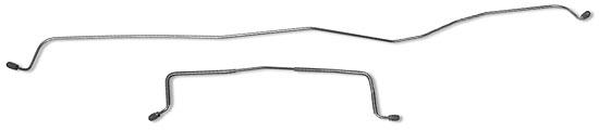 1968-69 Chevy Camaro & Nova, Pontiac Firebird Brake Line Kit, Rear Axle Housing, Drum Brakes, Multi Leaf