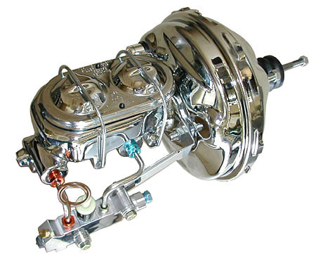 1966-70 Chevy Impala Power Brake Booster Kit, Chrome