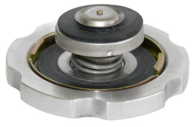 Radiator Cap, Billet Aluminum, Plain, Polished, 16lbs