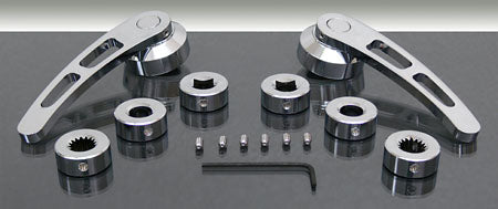 Door Handle Set, Polished Billet Aluminum