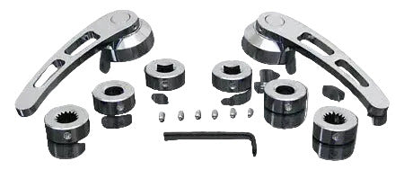 Door Handle Set, Polished Billet Aluminum