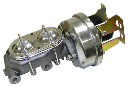 Power Brake Booster, 7" Single Diaphragm, Chrome