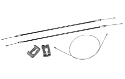 1955-57 CHEVY BELAIR, EMERGENCY BRAKE CABLE SET, REAR DISC (EBC5557) - Performance Online
