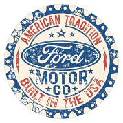 Ford Built in the USA Aluminum Sign