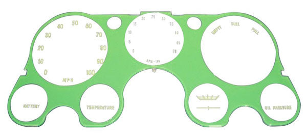 1967-72 Chevy / GMC Truck Instrument Cluster Lens, With Tach, No Vacuum