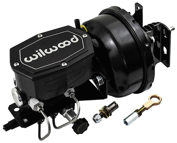 1964-66 Ford Mustang Black Out Power Brake Booster with Wilwood Master Cylinder
