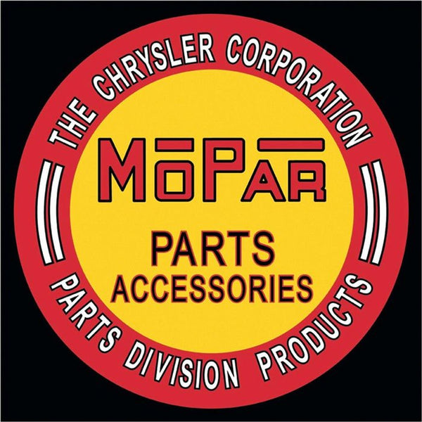 Mopar Parts and Accessories Round Metal Sign